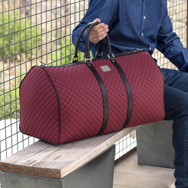 Red Quilted Sports Bag