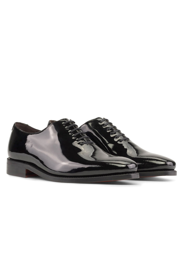 Shiny black oxford shoes sale