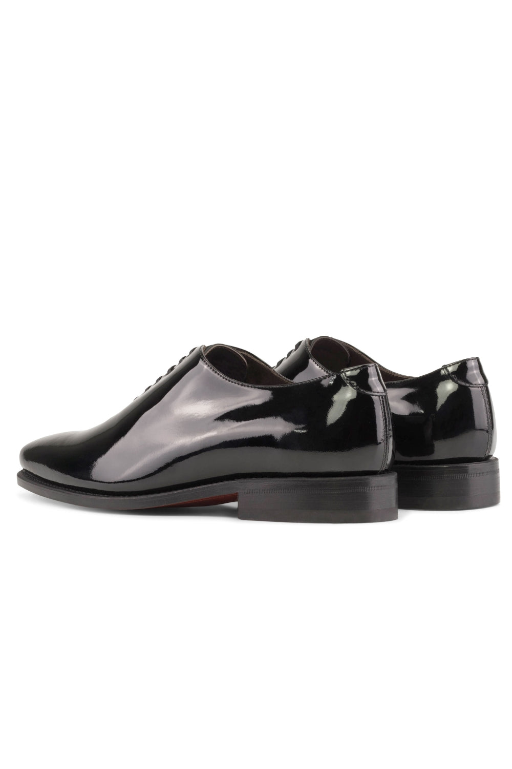 Shiny Black Wholecut Oxford Shoes – Stratos