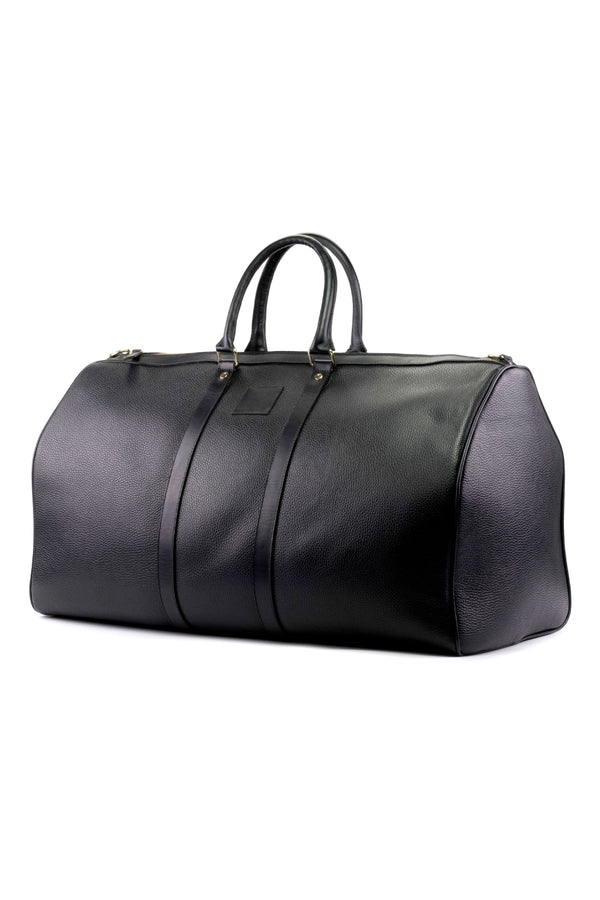 Grained leather sports bag