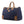 Load image into Gallery viewer, Blue and Cognac Quilted Weekender

