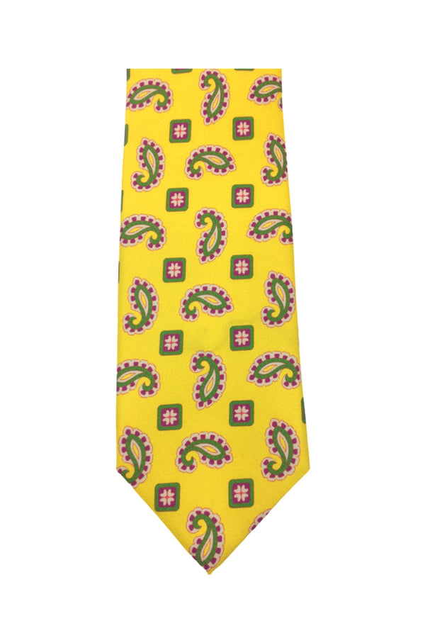 Yellow Paisley Tie