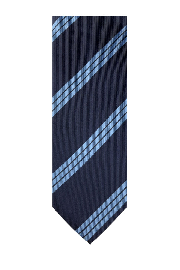 Cravate Bleue Rayée