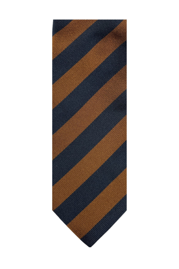 Navy and Brown Tie
