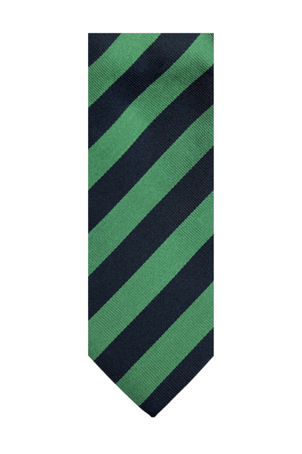 Navy and Green Tie