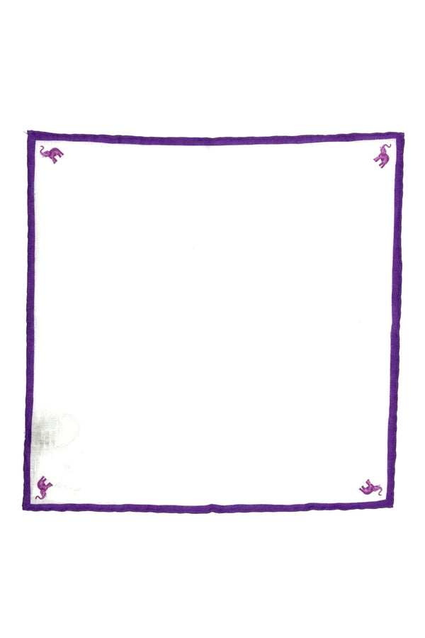 Purple Linen Pouch
