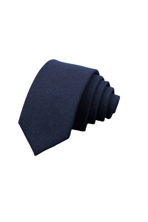 Cravate coton Bleu - Stratos