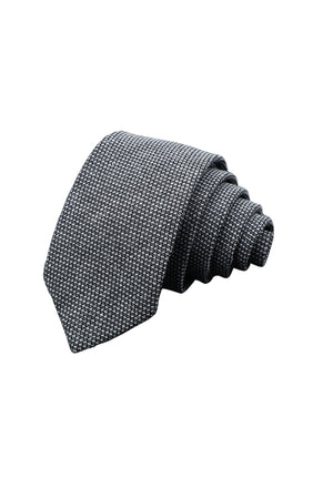 Cravate Coton Grise - Stratos
