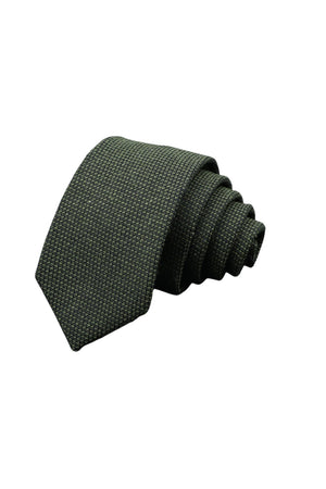 Cravate Coton Verte - Stratos