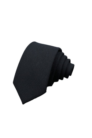 Cravate Coton Noire - Stratos