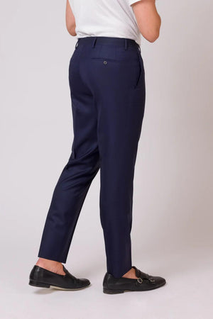 Pantalon Classique Laine Bleu - Stratos