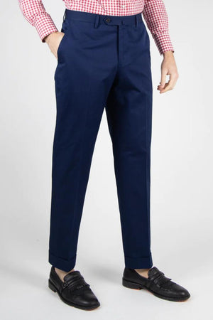 Pantalon Classique Coton Bleu - Stratos
