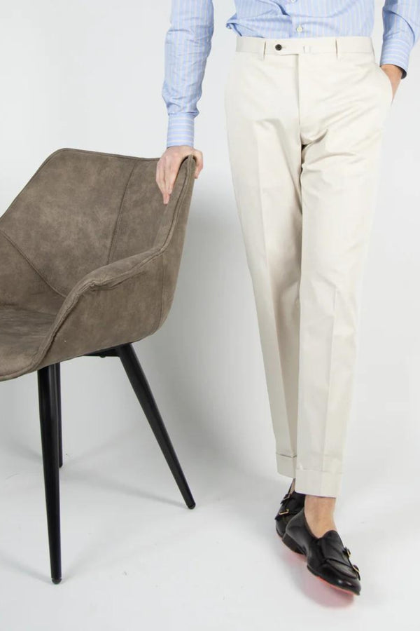 Pantalon Classique Coton Blanc - Stratos