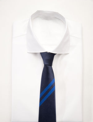 Cravate en Soie Bleu Marine - Stratos