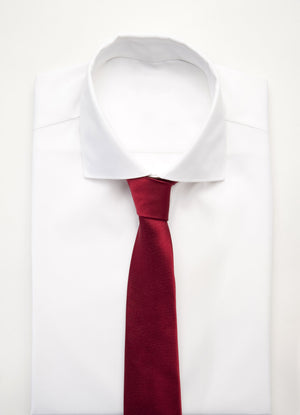 Cravate en Soie Rouge Bordeaux - Stratos
